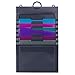 Smead Cascading Wall Organizer Gen 2, 6 Pockets, Letter Size, Gray/Jewel Pockets (92063)