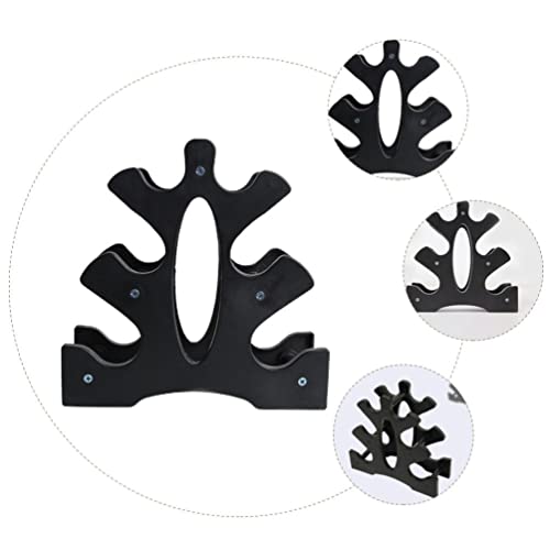 NOLITOY Halterbeugel 3 Tier Halterrek Compacte Halter Opberghouder Thuis Gym Oefening Gewichtsrek Zwart - Image 6