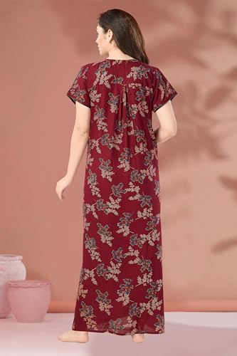 Image of Soulemo Women's Alpine Blended Printed Nighty 1635