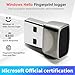 JIAN BOLAND USB Fingerprint Reader for Windows10/11, Windows Hello Mini Fingerprint Scanner,Metal Shell Auto Driver Setup-Windows Password-Free Login for PC Laptop