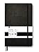 Minimalism Art | Classic Notebook Journal, Size: 8.3" X 11.4", A4, Black, Plain/Blank Page, 192 Pages, Hard Cover/Fine PU Leather, Inner Pocket, Premium Thick Paper-100gsm | Designed in San Francisco