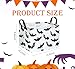 FUULOXE Halloween Bat Storage Basket with Handles Open Gifts&Candy Spooky Basket stuffers for Kids Baby Collapsible Women Organizer Bins Toys Boxes for Shelves Home Office