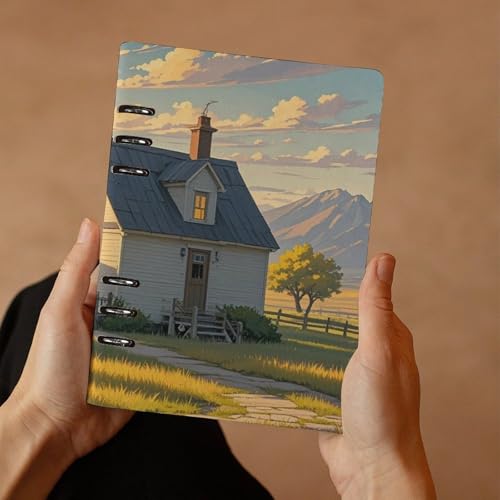 Cuaderno A5 de hojas sueltas elegante con cubierta duradera de piel 7