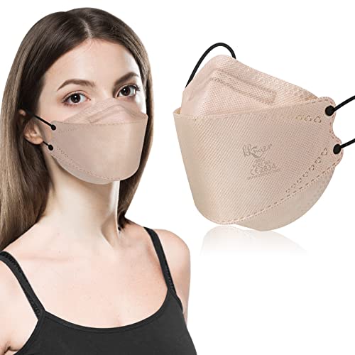 KKmier 20 Pcs Mascarillas FFP2 Pez, Mascarillas FFP2 Colores Homologadas Adulto con Pendientes Elásticos y Clip Nariz Adaptable, Mascarillas ffp2 Tipo Pez con CE Certificada para Mujer y Hombre Cover