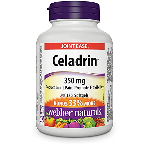 Webber Naturals Celadrin Proprietary Blend of Cetylated Fatty Acid Softgel, 350mg 120 Count
