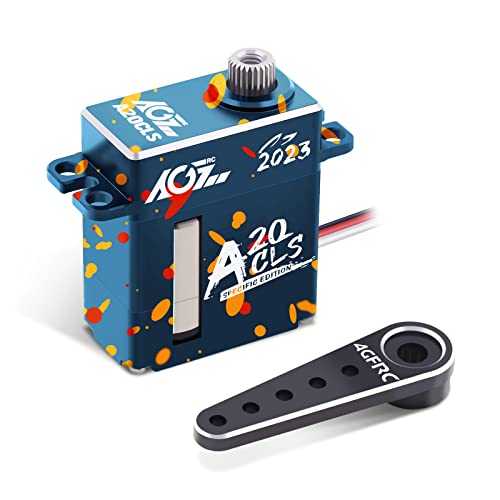 Agfrc 7.5Kg High-Torque Micro Rc-Wing-Servo - Cnc Thin Metal Gear Coreless Digital Servo For Scx24 Servo Upgrade With 25T Metal Servo Horn (A20Cls 2023 Special) #TOP6