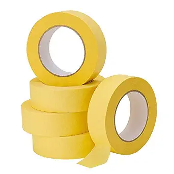 Lichamp 5-Pack Automotive Refinish Masking Tape Yellow 36mm x 55m