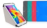 rooCASE RC-GALX8-TAB4-OG-SS-SG-OR Samsung Galaxy Tab 4 8.0 Origami 3D Case, Space Gray & roocase Orange