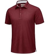 TACVASEN Men's Golf Shirts Short Sleeve Quick Dry Polo Shirts Moisture Wicking Casual Business Sp...