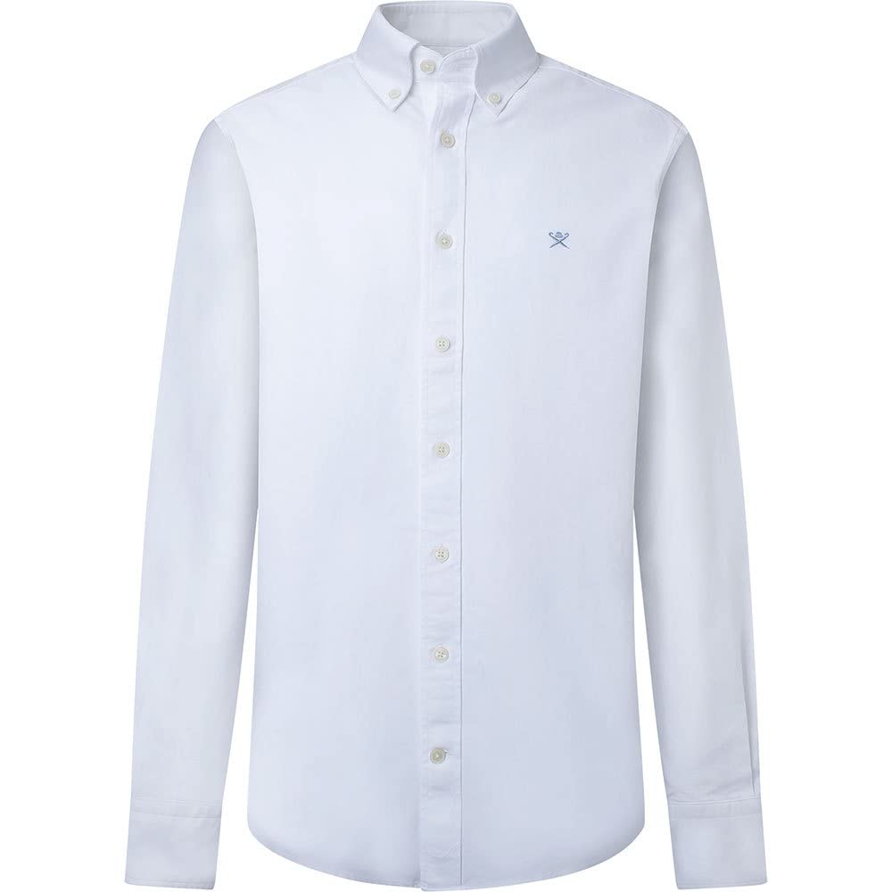 Hackett London Washed Oxford, 800WHITE, S