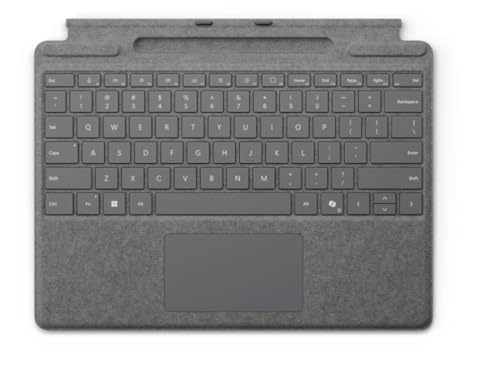 Microsoft Surface Pro Signature Keyboard - Tastatur - Mit Beschleunigungsmesser, Touchpad, Surface Slim Pen 2 AblagE- Und Ladeschale - Qwertz - Deuts