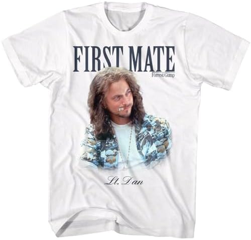 American Classics Forrest Gump First Mate Lt. Dan Movie T Shirt White image 5