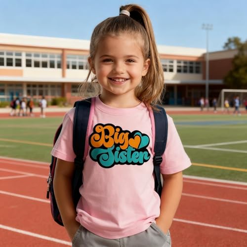 Image of Big Sister Shirt for Girls Toddler Kids Pregnancy Announcement Promoted to Big Sis T-Shirt Summer Short Sleeve Top