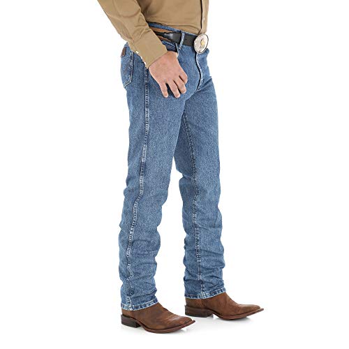 Wrangler Men's Premium Performance Cowboy Cut Regular Fit Jean, Prewashed, 34W x 32L