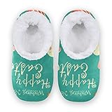 Material: Baumwollflanell (bedruckte Oberfläche), Korallenvlies (Innenfutter), Filztuchkleber (Schuhsohle).