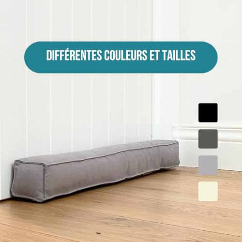 Rori Boudin de Porte magnétique, Gris Clair, pour Porte de 90 cm, Protection Contre Les Courants d’air et Le Bruit, Forme carrée, différentes Tailles et Couleurs – vue 5