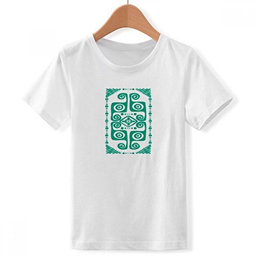 T-Shirt Poisson Vert Biologie Blanc pour Garçon avec col ras du cou taille XX-Grand