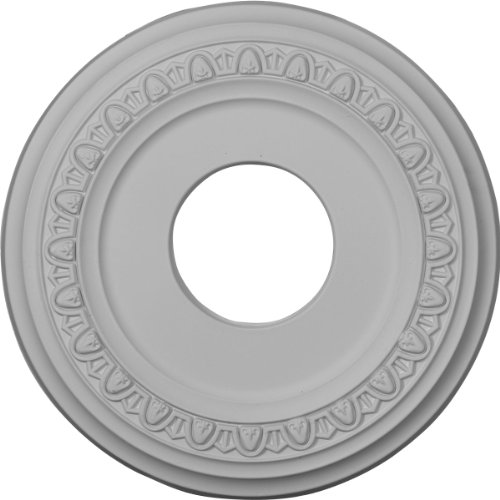 Ekena Millwork CM12JABBS Jackson Ceiling Medallion, 12 1/4OD x 4ID x 1 1/8P (Fits Canopies up to 7 3/8), Hand-Painted Bronze Blue Patina