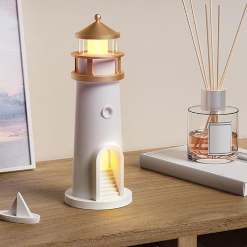 Lámpara de mesa Moon Lighthouse con sensor de movimiento recargable LED miniatura 5