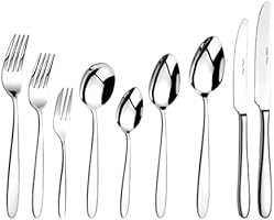 Arthur Price Vision 76 Piece 8 Person Cutlery Set, Silver