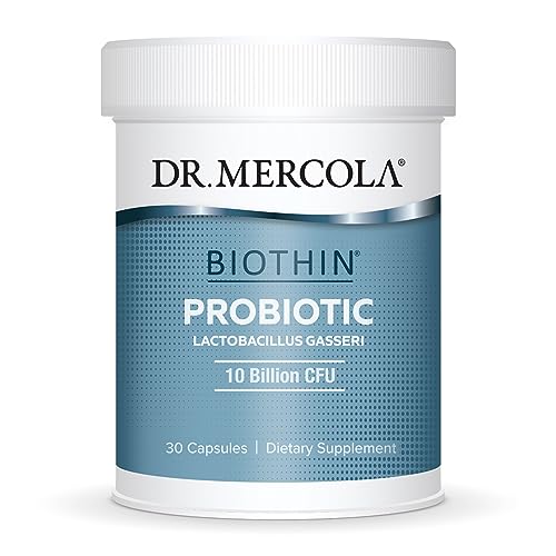 Dr. Mercola Biothin Probiotic 10 Billion CFU, 30 Servings (30 Capsules), Dietary Supplement, Supports Digestive Health, Non GMO