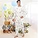 ADHOWBEW Family Easter Outfits Matching Sets Cute Funny Bunny Graphic 2 Piece Onesie Long Sleeve Top with Long Pj Pants Casual Holiday
