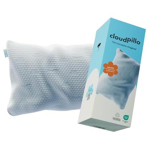 Cloudpillo Traagschuim kussen, premium hoofdkussen, in hoogte verstelbaar, 50 x 70 cm, ergonomisch, met koel- en warmtekant, duurzaam en allergievriendelijk