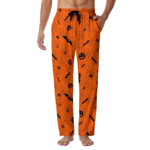 UOER Funny Men's Pajama Pants Halloween Novelty Sleep Pants for Men