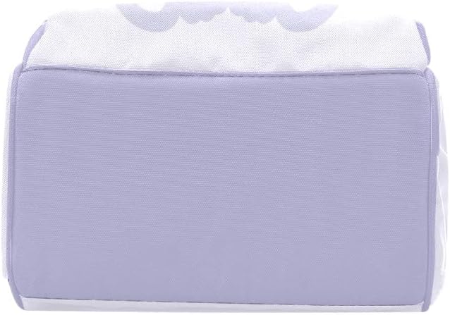 Hippo Purple Personalized Diaper Bag Backpack Tote with Name,Custom Travel Nappy Mommy Bag Backpack for Baby Girl Boy Gift, 10.83 inches * 6.69 inches * 15 inches