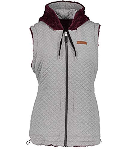 Obermeyer Women's Greyson Reversible Vest Wine-Not XS & E-Tip Glove Bundle