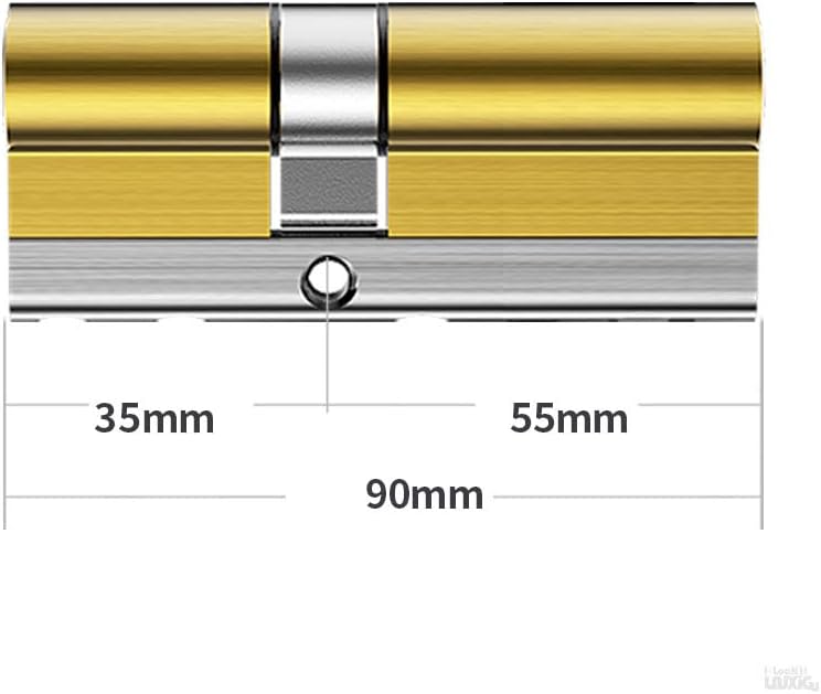 Door Lock Barrel,Lock cylinders, Common Standard Lock Cylinders, Key Locks. Cylinder Locks for Entry Doors, Outdoor Door Locks,Cylinder Door Lock 8 Keys (Color : 90mm35add55) (Color : 90mm35add55)