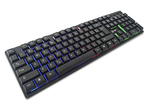Teclado Gamer Usb Semi Mecânico Iluminado Liba Gamer