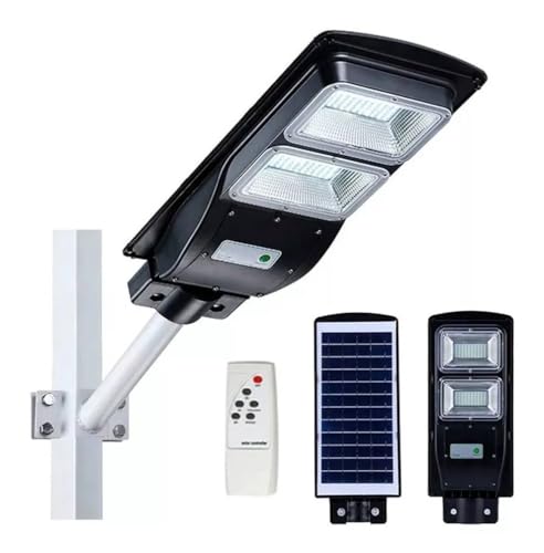 Luminária Solar Pública Poste Rua Led 100w C/sensor Luz Frio