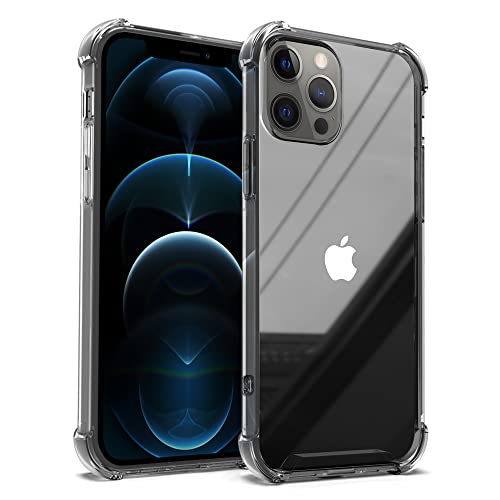 Amazon.co.jp: iPhone 12 Pro Max ケース - 背面PC+TPUバンパー