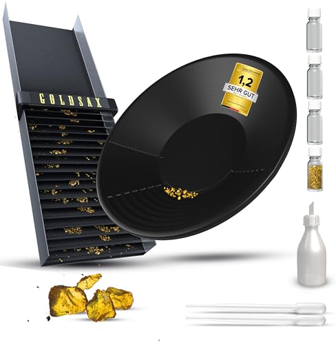 GoldSax Set di lavaggio dorato, Sluice Box, padella per lavaggio ...