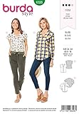 Burda Schnittmuster 6326, Bluse [Damen, Gr. 34-44] zum selber nähen, ideal für Fortgeschrittene [L3]