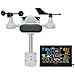 VEVOR 7-in-1 Wireless Weather Station, 7.5 in Color Display, Digital Weather Station Indoor Outdoor, for Temperature Humidity Wind Speed/Direction Rain UV, with Forecast Data, Alarm, Alerts-NO WiFi