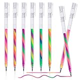 ZSCM 6 Pack Mixing of 3 Colors Magic Neon Gel Pens Kawaii Color Changing Ballpoint Pen Set for Adult