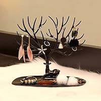 Amazon｜アクセサリースタンド アクセサリー収納 白 鹿 ピアス