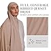 Voile Chic Ribbed Jersey Hijab Scarf for Women - Head Scarf for Women - Warm Taupe