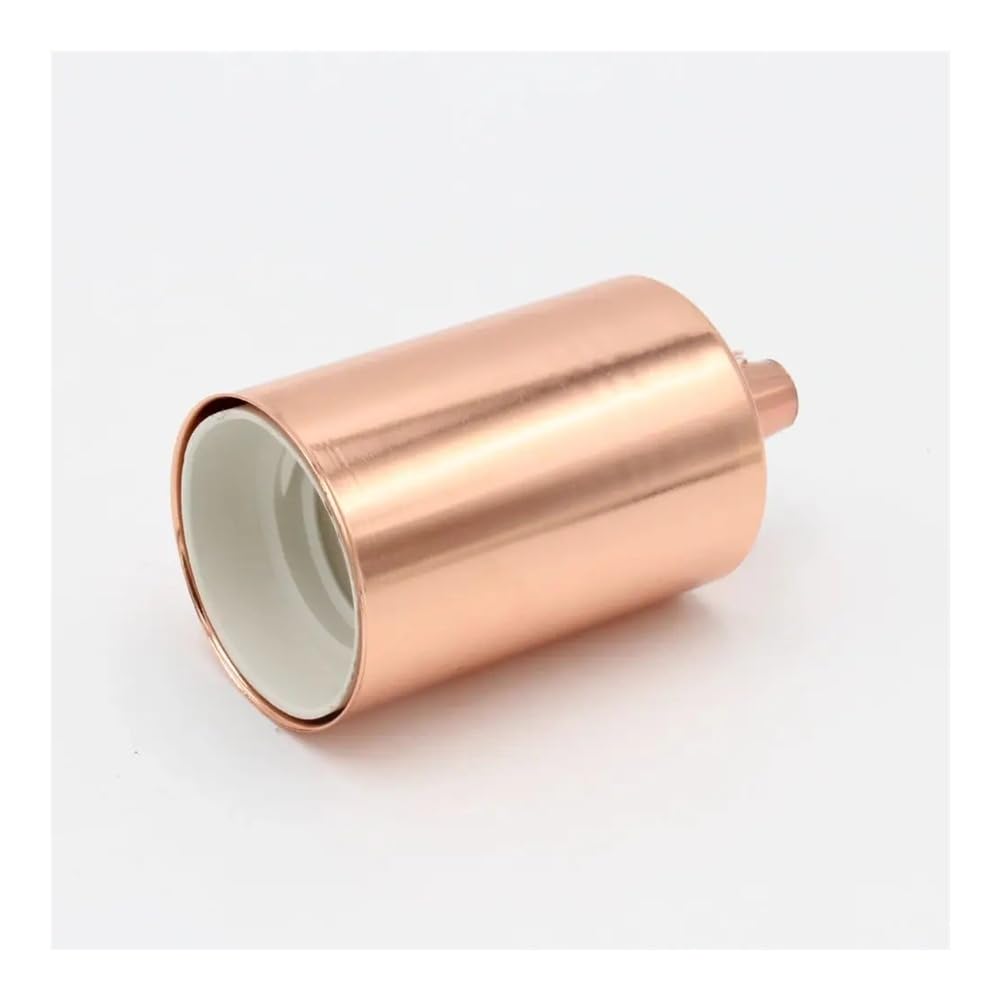 Portalampada con attacco a vite for lampadari in metallo CE E27 for a sospensione(10 pieces,Satin Nickel)