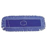 UNISAN 1124 Mop Head, Dust, Looped-End, Cotton/Synthetic Fibers, 24 x 5, Blue