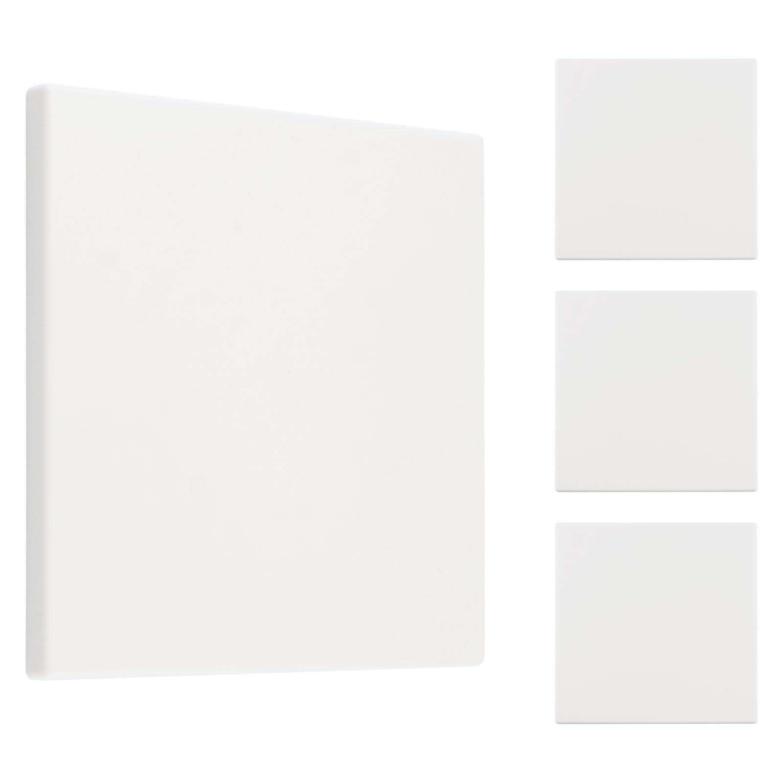 UFURMATE 4Pcs Screwless Blank Outlet Plate