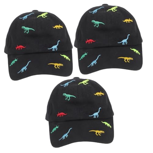 Casquette de baseball enfant en coton noir pour sorties au parc