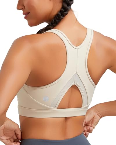 Image of RUNNING GIRL Sports Bras for Women High Support Moulded Cup High Impact Sports Bras Racerback Workout Running Yoga Bra