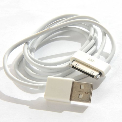 Câble COMPATIBLE de Synchronisation et de Recharge Connecteur Dock vers USB pour iPod Touch Nano iPhone iPad Blanc