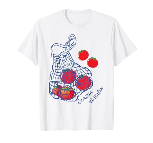 Tomato Bag Girl Summer Gardening Farmer Aesthetic T-Shirt