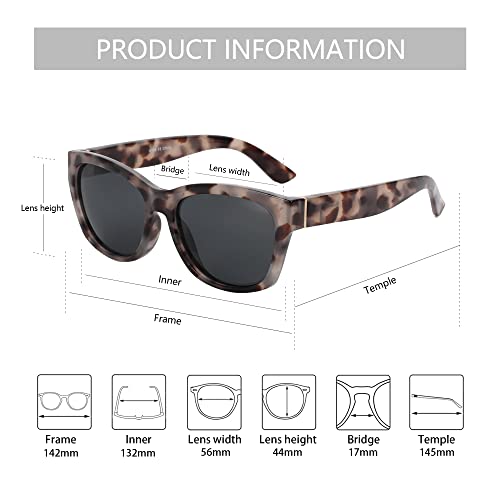 Zenottic Cat Eye Sunglasses Women Polarized - Vintage Square Shades Uv Protection Retro Oversized Sun Glasses For Driving #TOP4