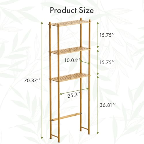 AmazerBath-Bamboo-Over-The-Toilet-Storage-Shelf-3-Tier-Bathroom-Over-Toilet-Organizer-Rack-Freestanding-Above-Toilet-Shelf-for-Bathroom-Laundry-Space-Saver-Natural-Color
