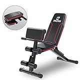 ✓【Multifunktions Hantelbank perfekt für Ganzkörper-Training】 Yoleo Trainingsbank ist designed nicht nur als Hantelbank sondern auch als Sit-ups Bank und Rückentrainer, welche iedal für Bizeps Curls, Bankdrücken, Schulterpresse, Bauchmuskeltraining, Beintraining Splitter Hantelbank Set ist Ihr beste Wahl für Ganzkörper-Training.